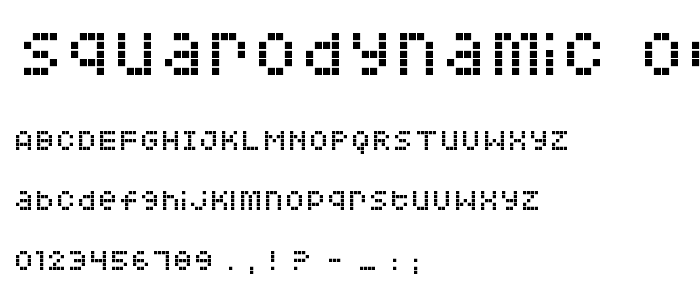 Squarodynamic 06 font